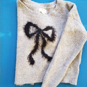 Anthro silver sweater, XXS, new with tag